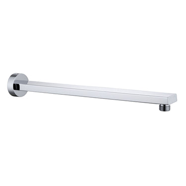 Zevio 400mm Chrome Straight Wall Arm Square