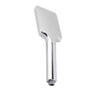 Zevio 200mm Chrome Twin Shower On Rail Bottom Inlet Square
