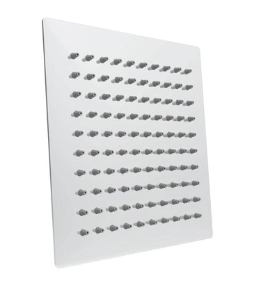 Zevio 250mm Chrome Shower Head Stainless Steel Square