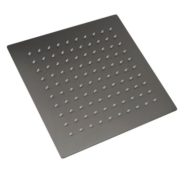 Zevio 250mm Gun Metal Shower Head Stainless Steel Square