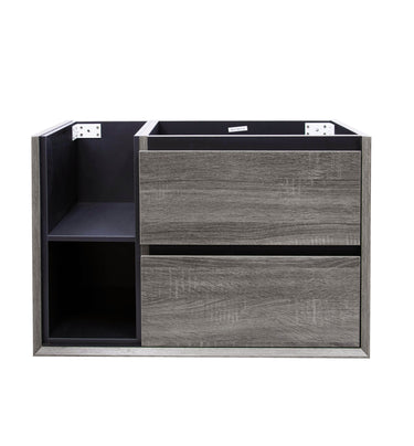 Maximo 750mm Amazon Grey Wall Hung Vanity Left Hand - Cabinet Only / Not Required / Not Required