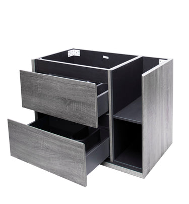 Maximo 750mm Amazon Grey Wall Hung Vanity Right Hand - Cabinet Only / Not Required / Not Required