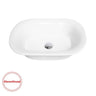 Hamptons Oval 610x440x210 Semi Recessed Basin