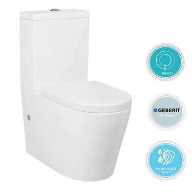 Alzano Rimless Toilet Suite - Standard Seat / R&T Flush System