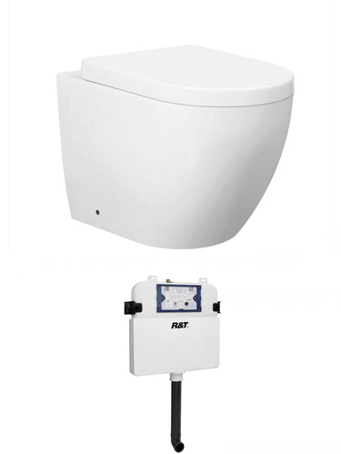 Voghera Toilet Package - WF Pan, R&T Alpha Cistern (Button Sold Separately) - Standard Seat