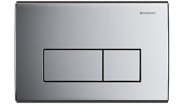 Kappa50 Dual Flush Button Square Chrome