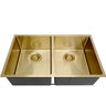 Arte Sink 76D 760x450x220 Brushed Dark Gold