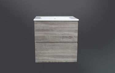 Dover 600mm Amazon Grey Wall Hung Vanity - Cabinet Only / Not Required / Not Required
