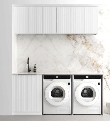 Laundry Kit 1960C Bondi Fluted White with Matte White Top