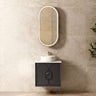 Laguna Black American Oak Wall Hung Vanity 600mm
