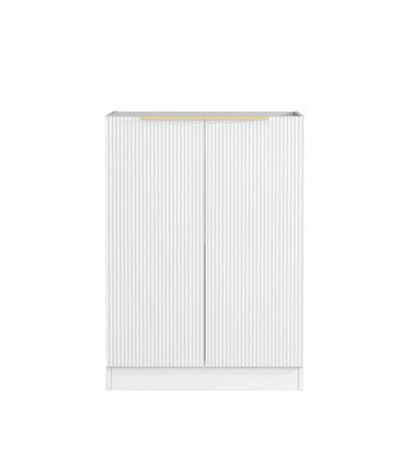 Mini Laundry 650mm Bondi Fluted White with Pure White Top