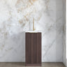 Mini Laundry 430mm Havana Fluted Sable Walnut with Pure White Top