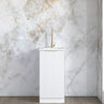 Mini Laundry 430mm Noosa Fluted White with Pure White Top