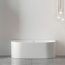 Attica Noosa Fluted 1700 Gloss White BTW Multi-fit Bath with Overflow