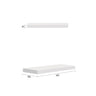 Noosa Fluted 397X424x25 Matte White Leg Panel