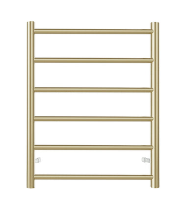 Round Stainless Steel Electric Heated Towel Rack 6 Bars