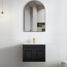 Hampton Mark II Wall Hung Vanity Satin Black 600mm Cabinet Only