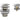 Brushed Nickel - Mushroom Bath Pull Out Popup Waste Overflow