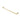 Oskar 750mm Argent Gold Single Towel Rail