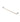Oskar 750mm Brushed Nickel Single Towel Rail