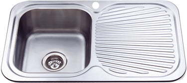 Cora Single Bowl Single Drainer Sink LHB 780mm