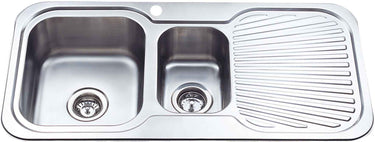 Cora 1 & 1/2 Bowl Single Drainer Sink LHB 980mm