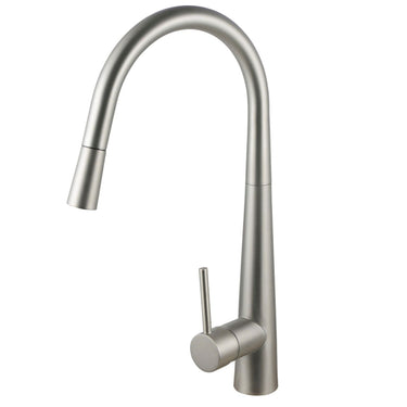Brushed Nickel - Pull Out Kitchen Mixer 420