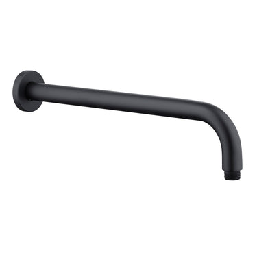 Matte Black - Vetto Wall Shower Arm Round 400mm