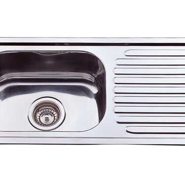 Eden Single Bowl & Single Drainer Sink RHB  765mm