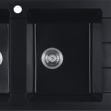 Cora Granite Sink Double Bowl with Drainer