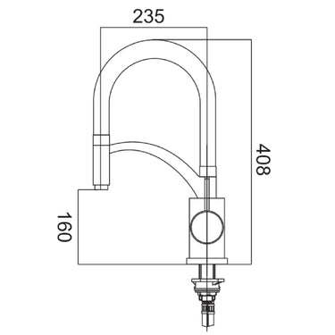 Chrome Standard Kitchen Mixer