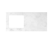 Laundry 1300mm Solid Surface Cloudy Carrara Top