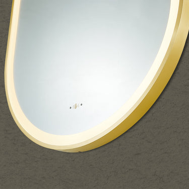 Lirra Iron Framed LED Mirror Electroplated 450/600mm LOFM4590/LOFM60100-MB/BG/BN/GM