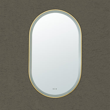 Lirra Iron Framed LED Mirror Electroplated 450/600mm LOFM4590/LOFM60100-MB/BG/BN/GM