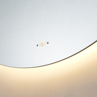 Luna Backlit LED Mirror With Magnifier Smart Touch Free Controls 900*900mm ORBM900-M