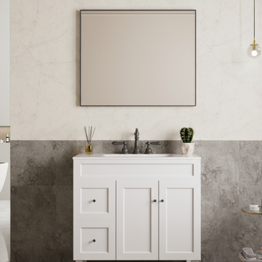 Vetra Aluminum Framed Mirror 5mm Copper Free with Safety Film 450/600/750/900/1200 VSFM4560/6075/7575/9075/1290-MB