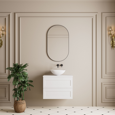 Vetra Aluminum Framed Mirror 5mm Copper Free with Safety Film 450*900/600*1000mm VOFM4590/VOFM60100-MB/BN/GM