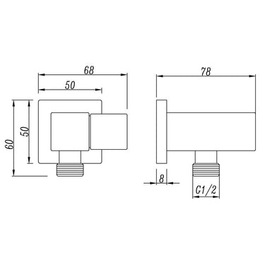Brushed Nickel Shower Rail