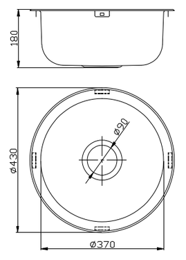 Round Sink   430mm