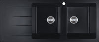 Cora Granite Sink Double Bowl with Drainer