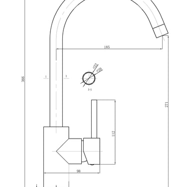 Otus Sink Mixer Gooseneck
