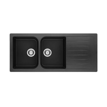 Quartz Top-mount Kitchen Sink 1160*500*225mm (QZ1160D-MB)