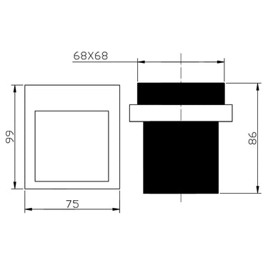 Eden Tumbler Holder Single line drawing