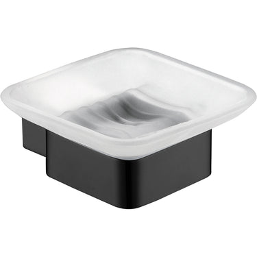 Rosa Soap Dish Glass Matt Black