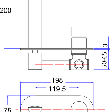 Cora Wall Basin Mixer