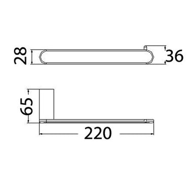 Dove Towel Bar
