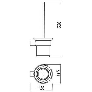 Dove Toilet Brush Set