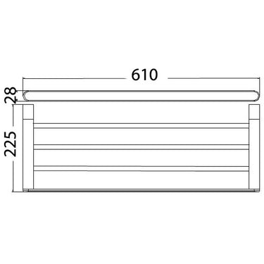 Dove Towel Rack Chrome