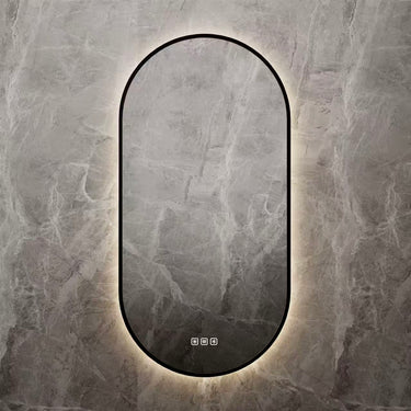 Framed/Frameless Mirror RUNWAY Shape Backlit Bluetooth 500*900mm LBOV5090/LBOV5090-MB/LBOV5090-BB