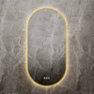 Framed/Frameless Mirror RUNWAY Shape Backlit Bluetooth 500*900mm LBOV5090/LBOV5090-MB/LBOV5090-BB